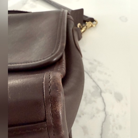 Coach vintage shoulder bag in mahogany 9870 - Picture 11 of 14